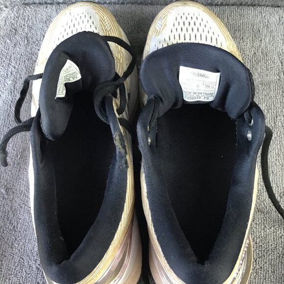 Asics Gel-Nimbus 21 Platinum White/Frosted Almond Women's Sz 8 - Picture 10 of 13